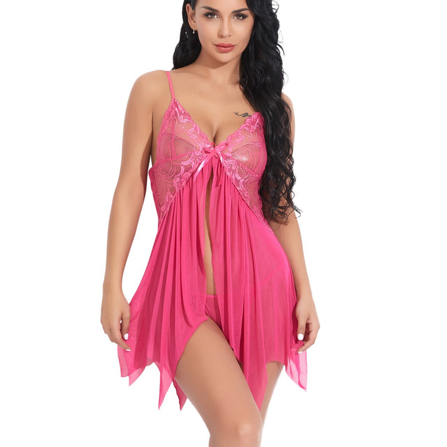 Lyrafeya Lace Mesh Slip Dress for Women