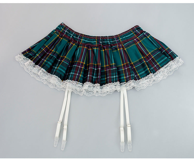 Lyrafeya Plaid Uniform Costume Set for Women
