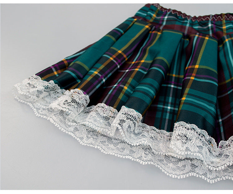 Lyrafeya Plaid Uniform Costume Set for Women
