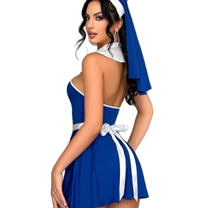Lyrafeya French Maid Costume Set for Women